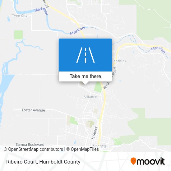 Ribeiro Court map