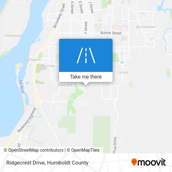 Mapa de Ridgecrest Drive