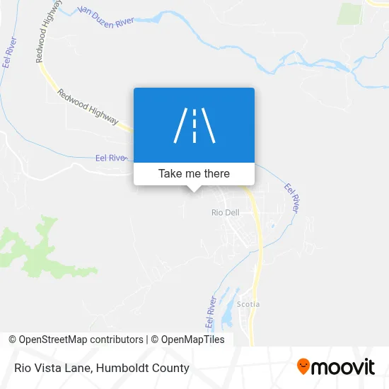 Rio Vista Lane map