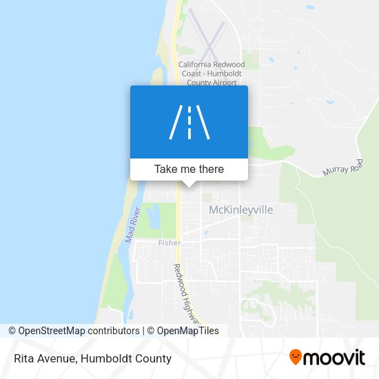 Rita Avenue map