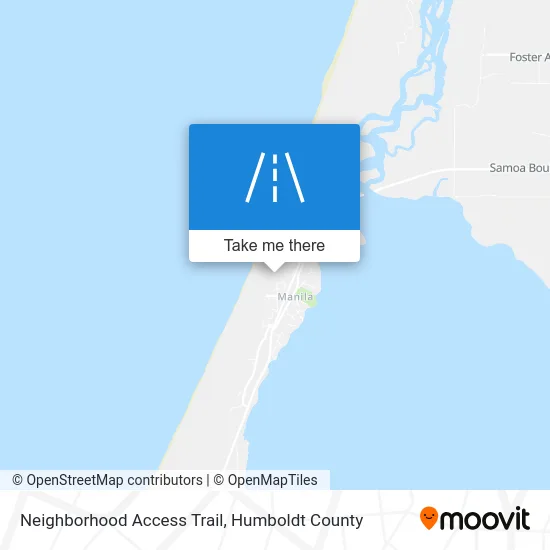 Neighborhood Access Trail map