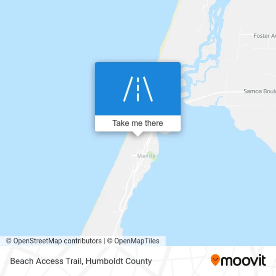 Beach Access Trail map