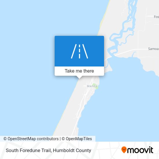 South Foredune Trail map