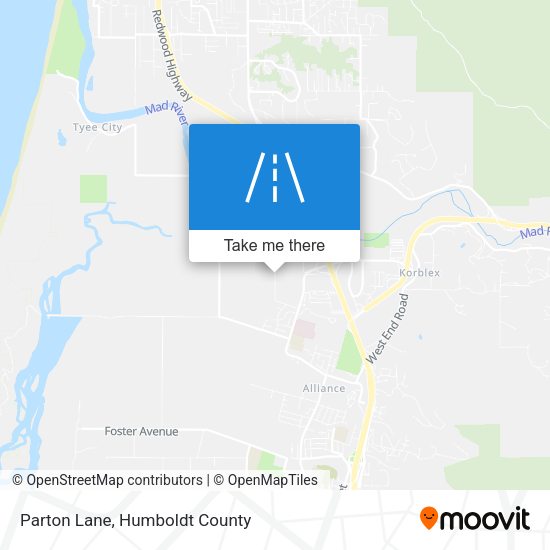 Parton Lane map