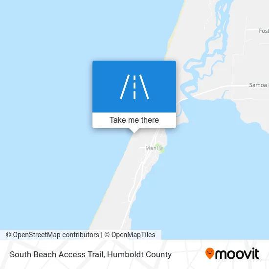 South Beach Access Trail map