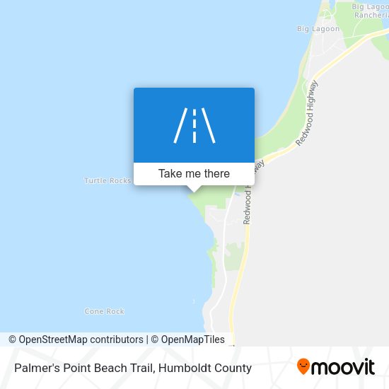 Palmer's Point Beach Trail map