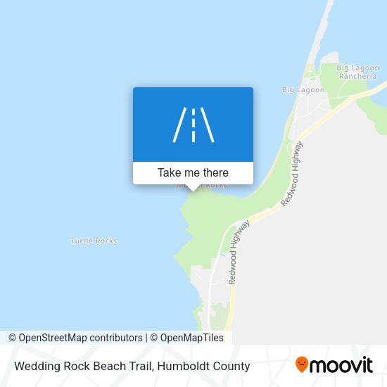 Wedding Rock Beach Trail map