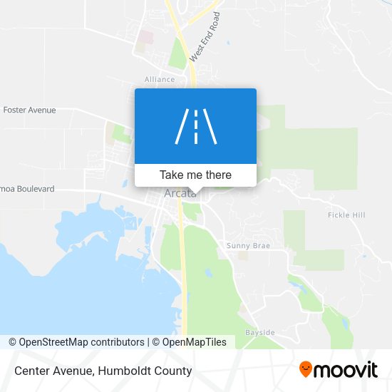 Center Avenue map