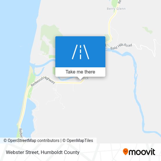 Webster Street map