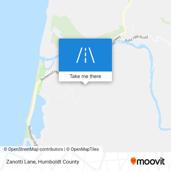 Zanotti Lane map