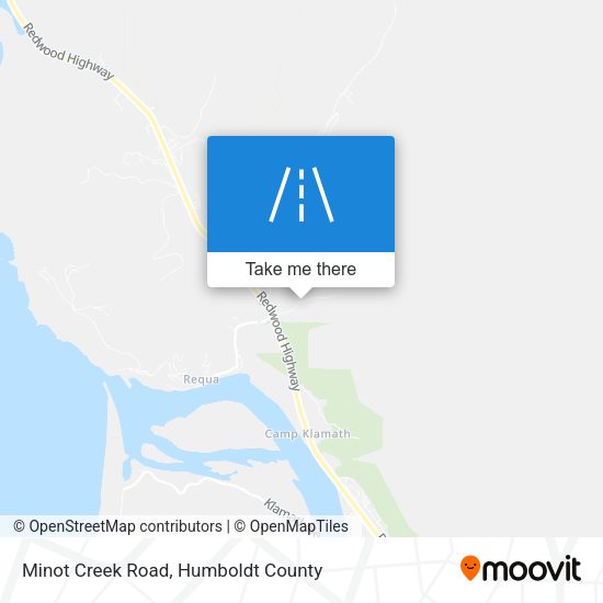 Minot Creek Road map