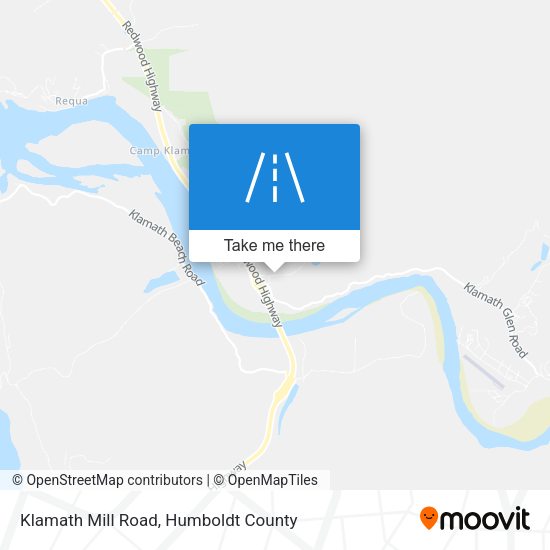 Klamath Mill Road map