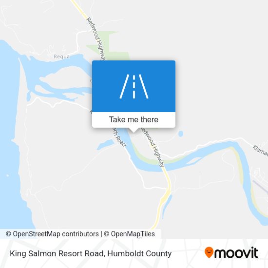 Mapa de King Salmon Resort Road