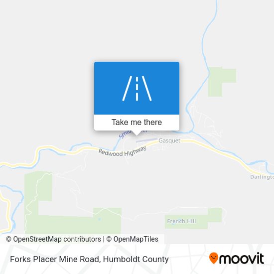 Mapa de Forks Placer Mine Road