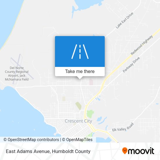 East Adams Avenue map