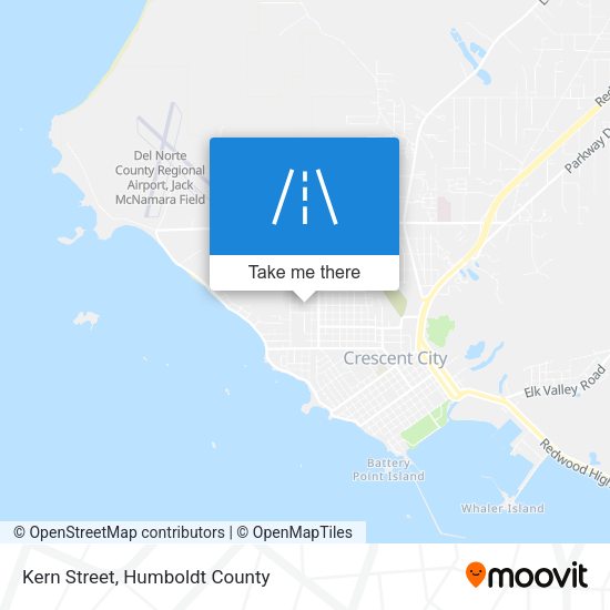 Kern Street map