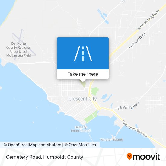 Cemetery Road map