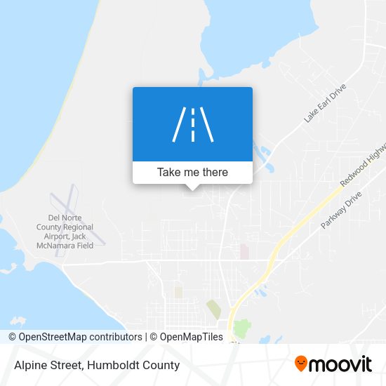 Alpine Street map