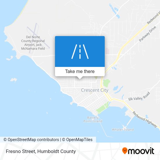 Fresno Street map