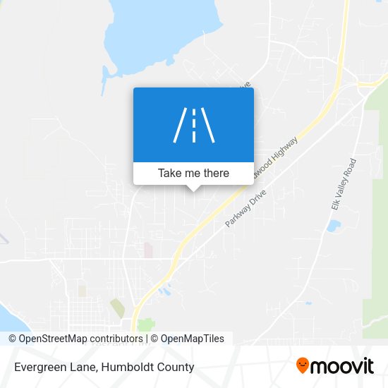 Evergreen Lane map