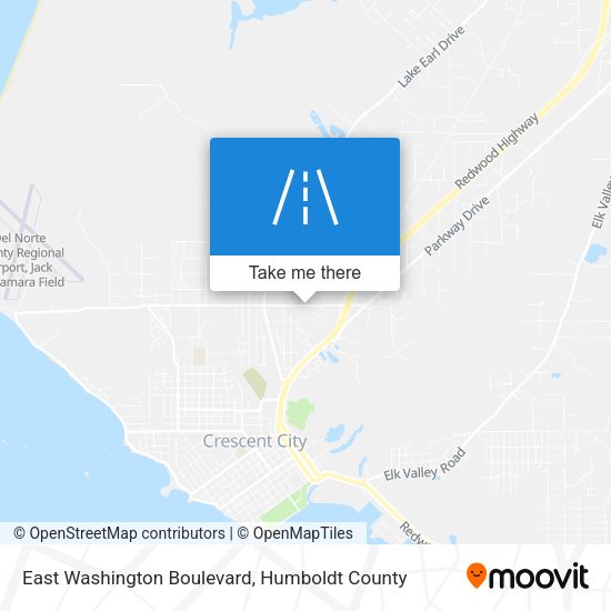 East Washington Boulevard map