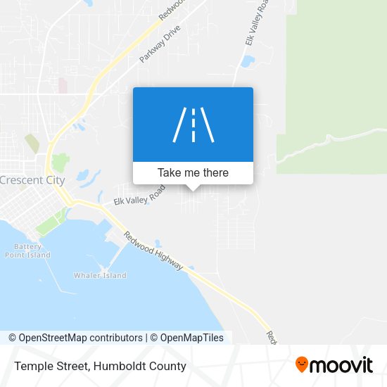 Temple Street map