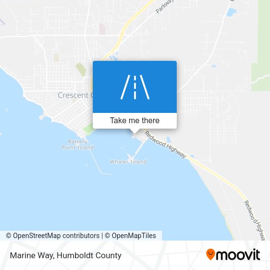 Marine Way map