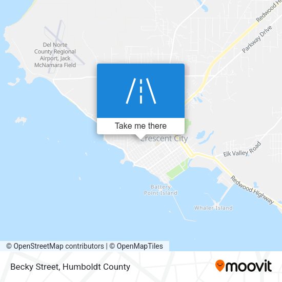 Becky Street map