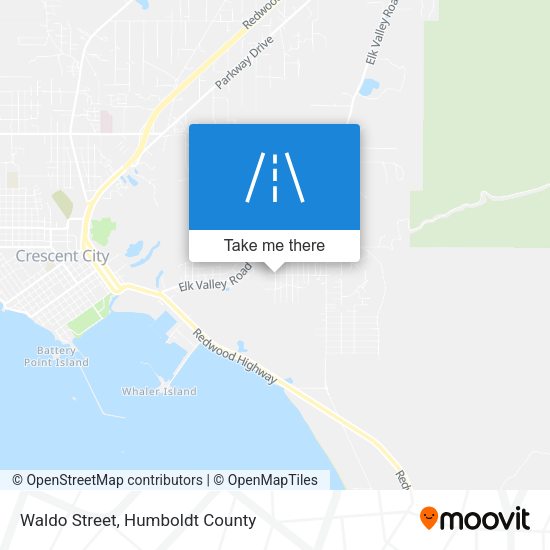 Waldo Street map