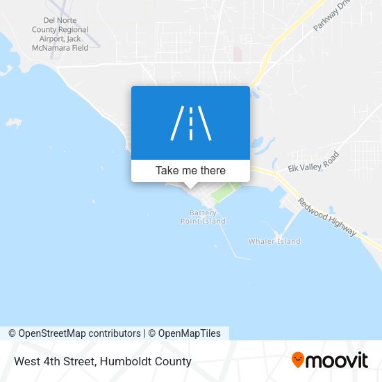 West 4th Street map