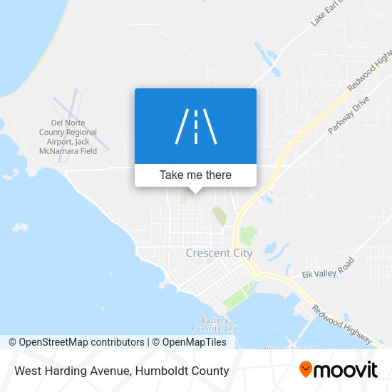 West Harding Avenue map