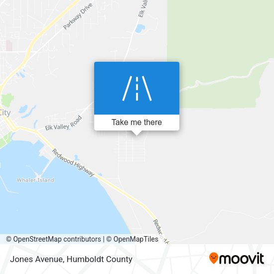 Jones Avenue map