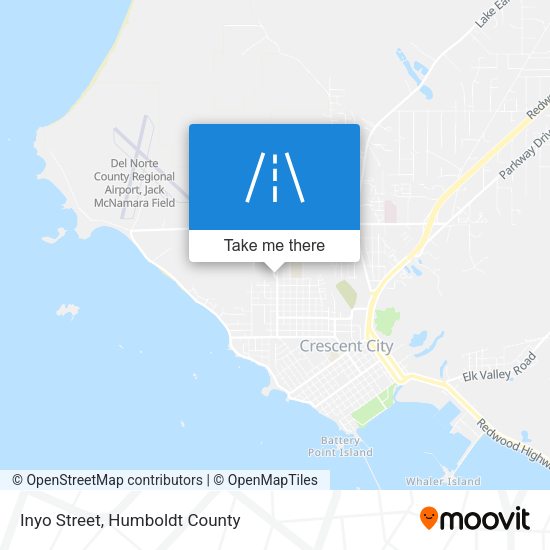 Inyo Street map