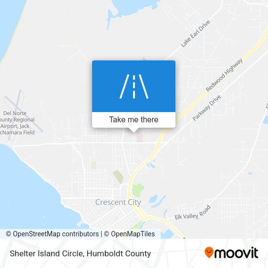 Mapa de Shelter Island Circle