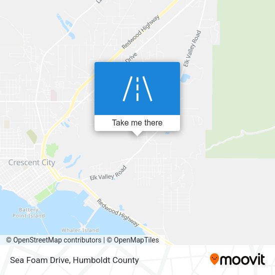 Sea Foam Drive map