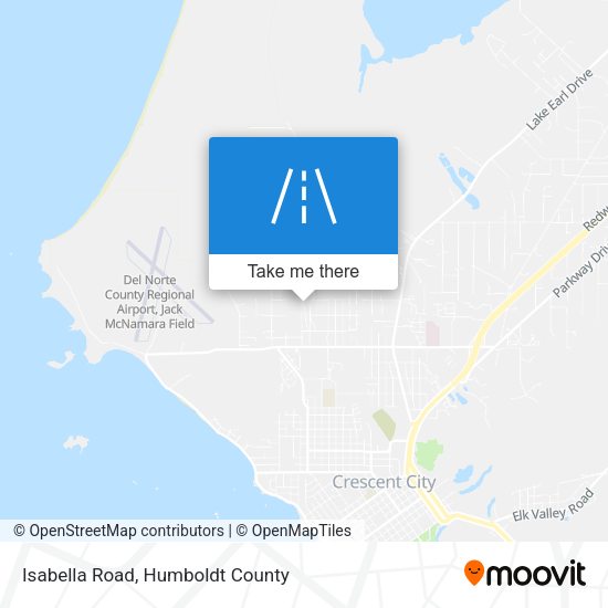 Isabella Road map
