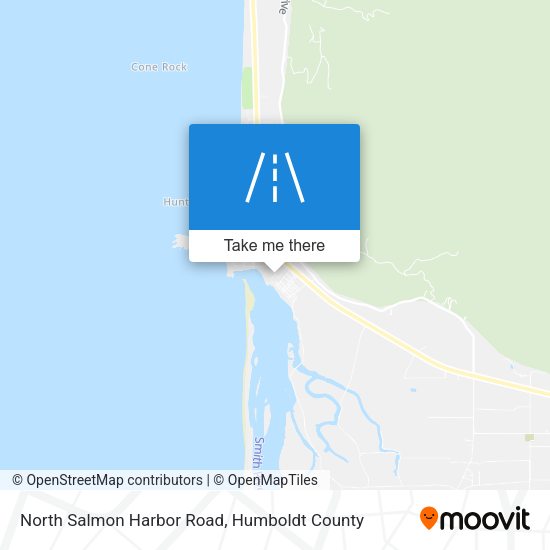 North Salmon Harbor Road map