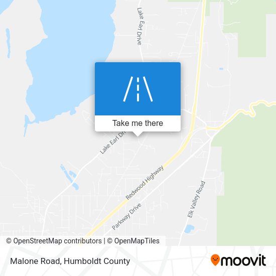 Malone Road map