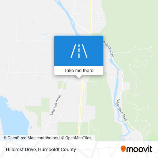 Hillcrest Drive map