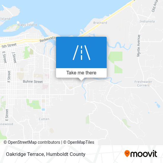 Oakridge Terrace map