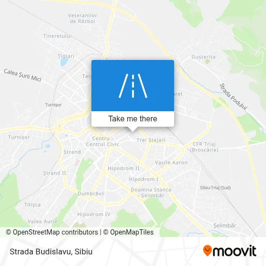 Strada Budislavu map