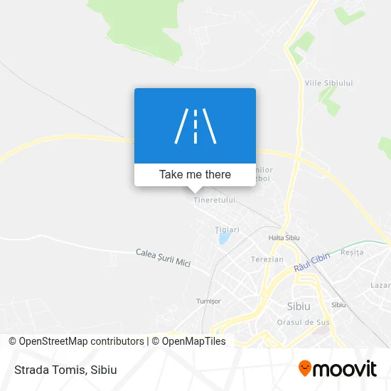 Strada Tomis map