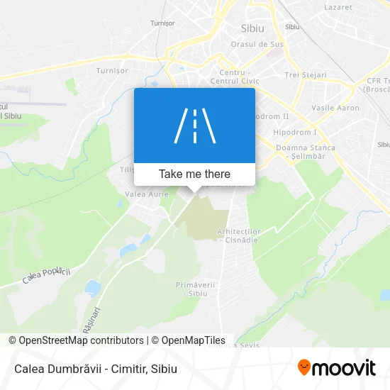 Calea Dumbrăvii - Cimitir map