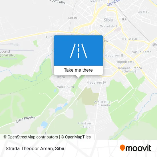 Strada Theodor Aman map