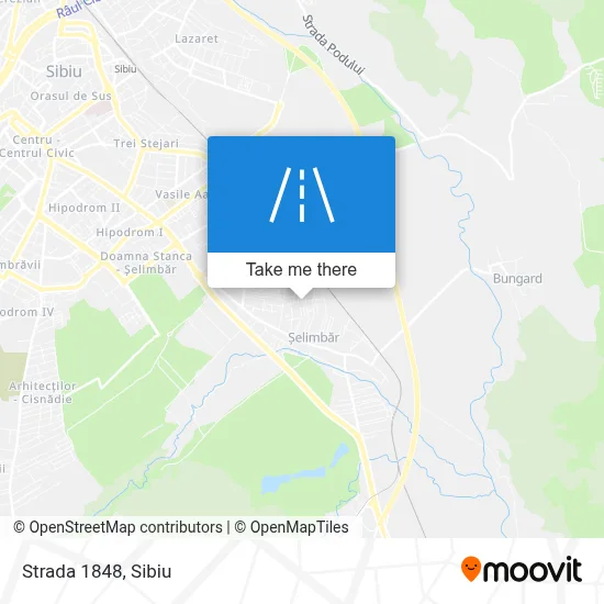 Strada 1848 map