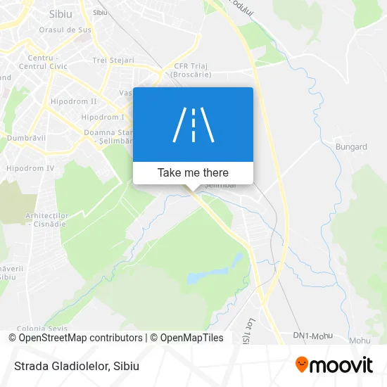Strada Gladiolelor map