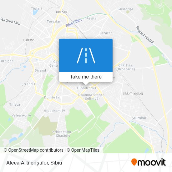 Aleea Artileriștilor map