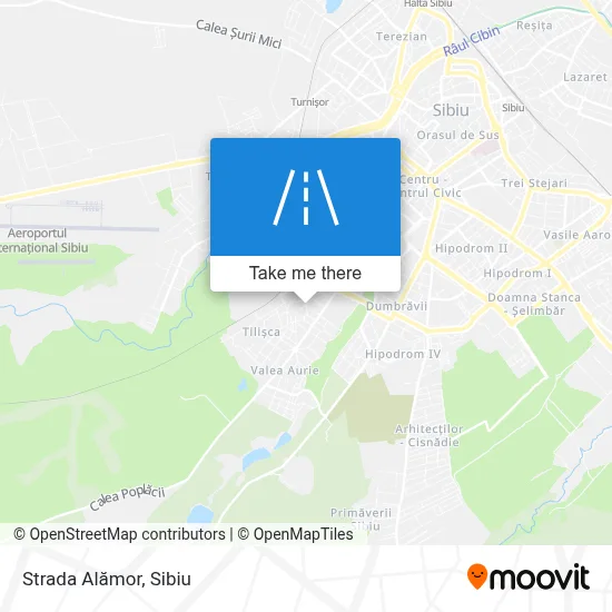 Strada Alămor map