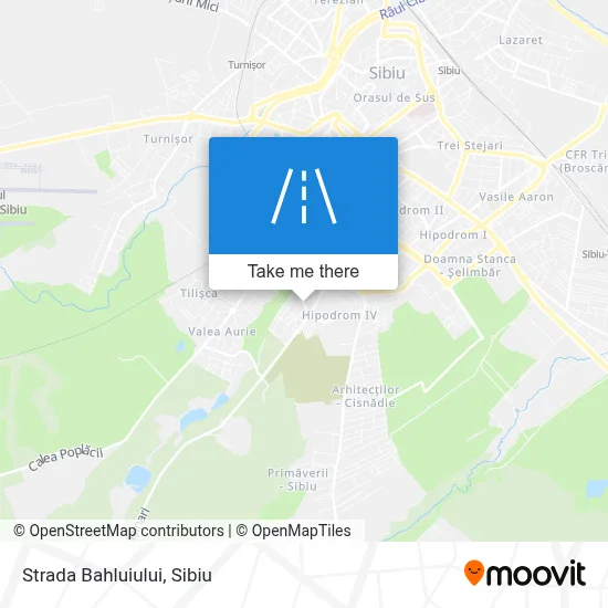 Strada Bahluiului map