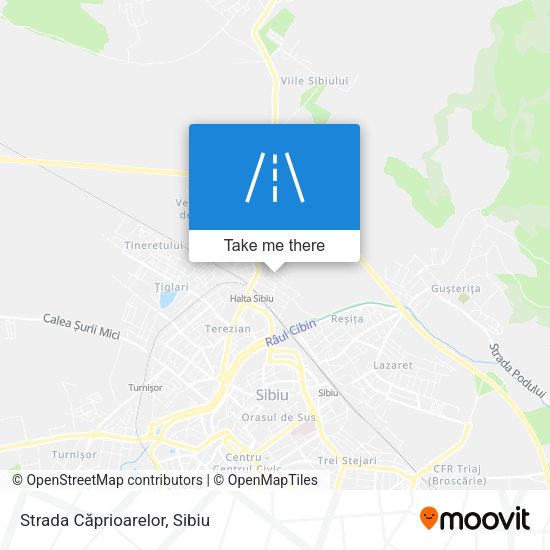 Strada Căprioarelor map